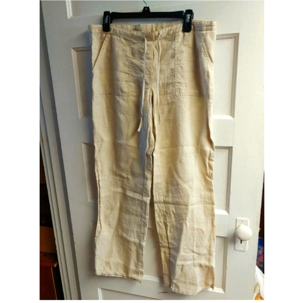 Lightweight linen chino pants